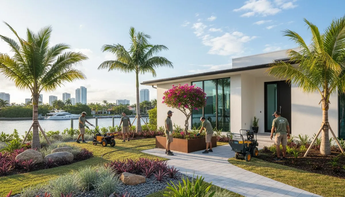 Fort Lauderdale, FL landscaping service for lawn care and yard maintenance